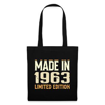 Cadeau Anniversaire 1963 Génial Depuis 1963 Retro - Sac en tissu - noir - Devant