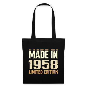 Awesome 1958 Anniversary Gift Since 1958 Retro - Tote Bag - black - Front