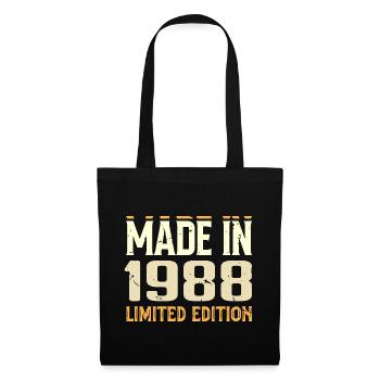 Cadeau Anniversaire 1988 Génial Depuis 1988 Retro - Sac en tissu - noir - Devant