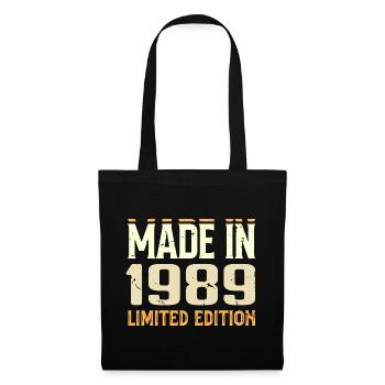 Cadeau Anniversaire 1989 Génial Depuis 1989 Retro - Sac en tissu - noir - Devant