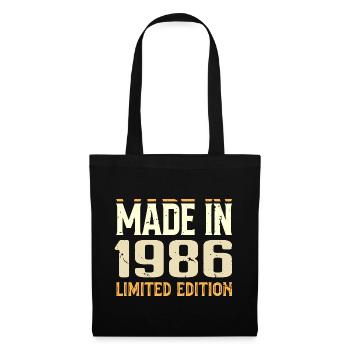 Cadeau Anniversaire 1986 Génial Depuis 1986 Retro - Sac en tissu - noir - Devant