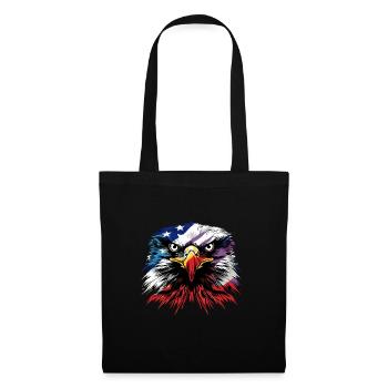 American Flag Freedom Eagle USA Pride - Stoffbeutel - Schwarz - Vorne