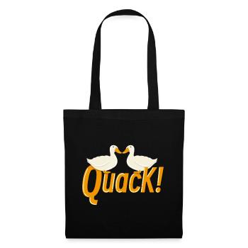 Two quacking ducks - Tote Bag - black - Front