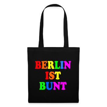 Berlin ist bunt - Stoffbeutel - Schwarz - Vorne