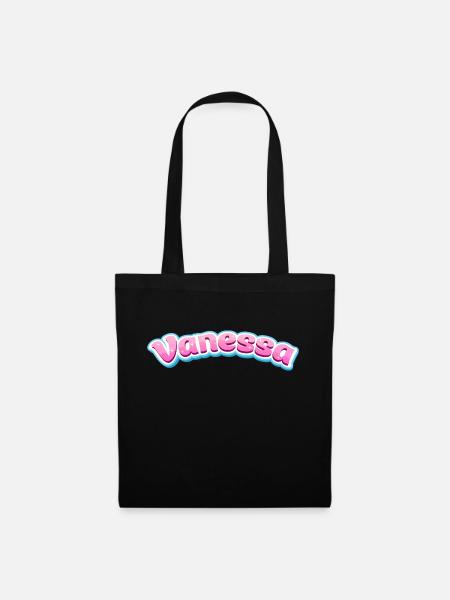 Vanessa Geschenk - Stoffbeutel - Schwarz