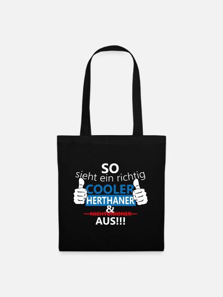 Berlin Fußballfan - Stoffbeutel - Schwarz