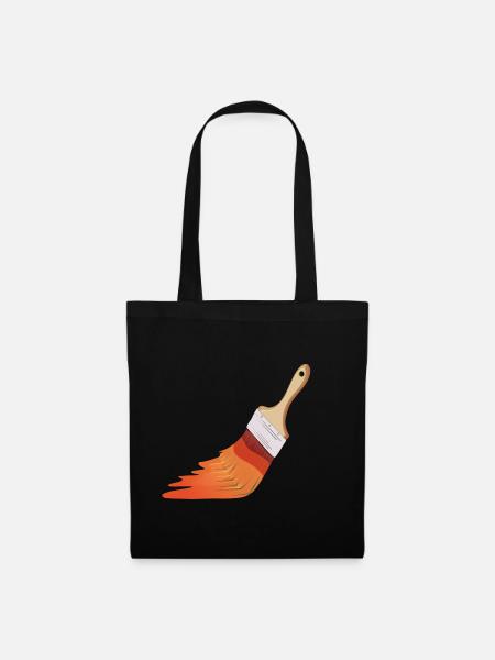 Painter Brushes - Tote Bag - black