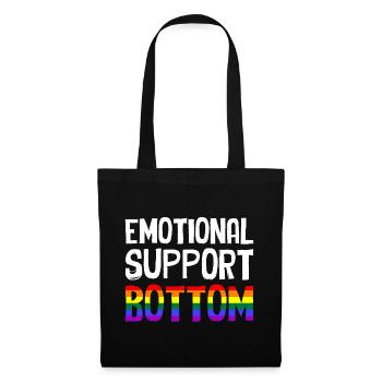 Emotional Support Bottom - Tote Bag - black - Front