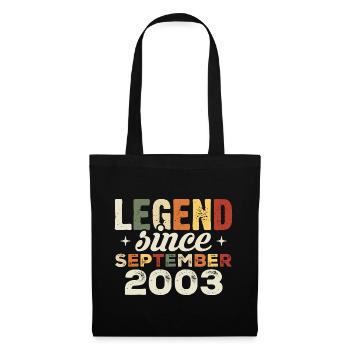 Legendary since September 2003 Birthday September - Tote Bag - black - Front