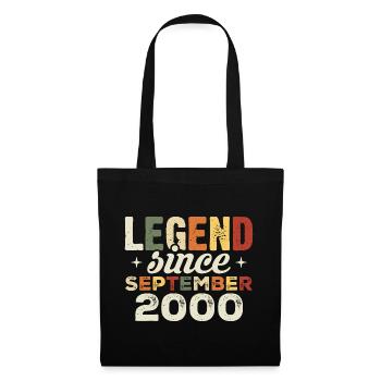Legendary since September 2000 Birthday September - Tote Bag - black - Front