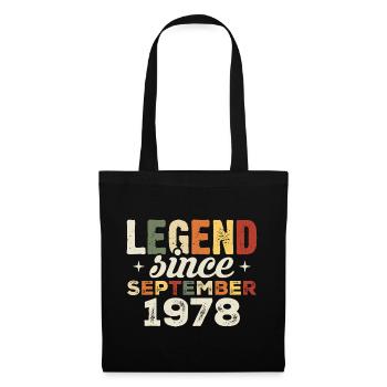 Legendary since September 1978 Birthday September - Tote Bag - black - Front
