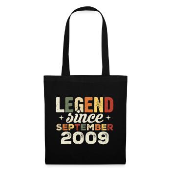 Legendary since September 2009 Birthday September - Tote Bag - black - Front