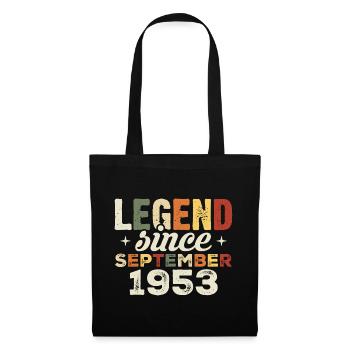 Légendaire depuis septembre 1953 anniversaire septembre - Sac en tissu - noir - Devant