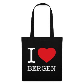 I LOVE BERGEN Norway Norwegen - Tote Bag - black - Front