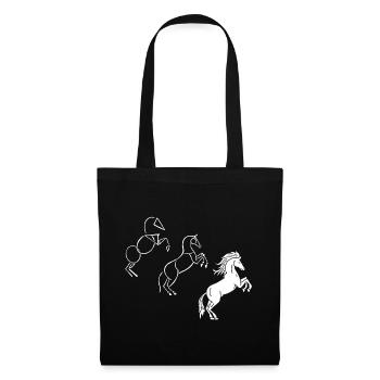 Draw me a white horse - Tote Bag - black - Front