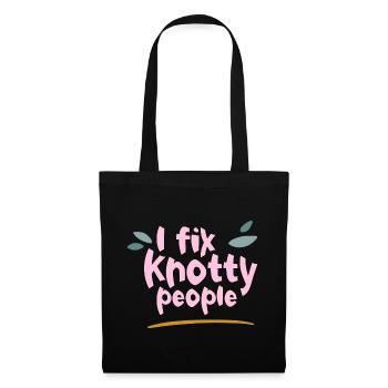 I Fix Knotty People 2 - Stoffbeutel - Schwarz - Vorne