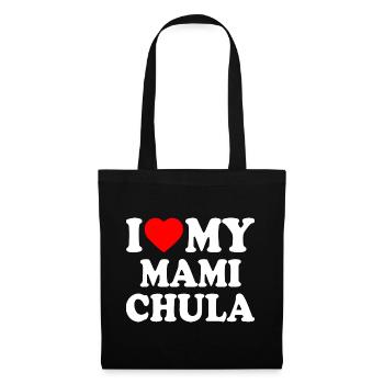 I love my mami chula - Stoffbeutel - Schwarz - Vorne