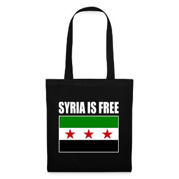Drapeau de la Syrie - Sac en tissu - noir - Devant