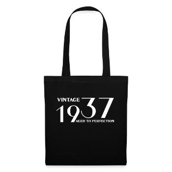 Vintage 1937 aged to perfection - Tote Bag - black - Front