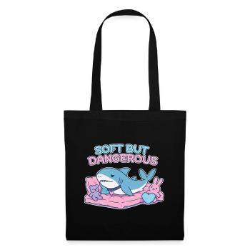 BLAHAJ – Doux et Danger - Sac en tissu - noir - Devant