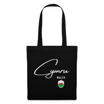 Wales, minimalist sleek design - Tote Bag - black - Front