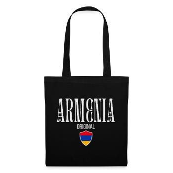 Ursprünglich aus Armenien, geboren in Armenien - Stoffbeutel - Schwarz - Vorne