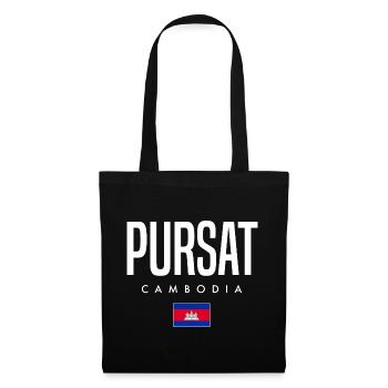 Pursat Cambodge Khmer - Sac en tissu - noir - Devant