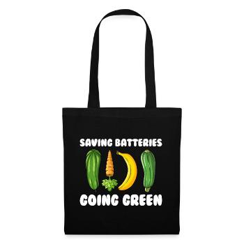 Économisez les piles Devenez respectueux de l'environnement Cheeky Fr - Sac en tissu - noir - Devant