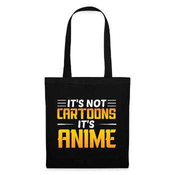 Es ist kein Cartoon, es ist Anime - Stoffbeutel - Schwarz - Vorne