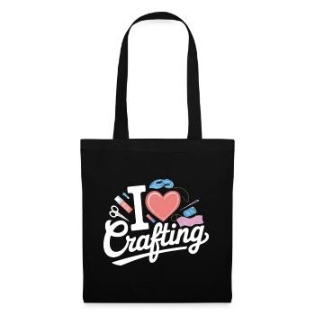 J’adore l’artisanat - Sac en tissu - noir - Devant