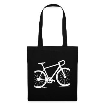 Road Bike Motivation – Bicycle & Cycling Motif - Tote Bag - black - Front