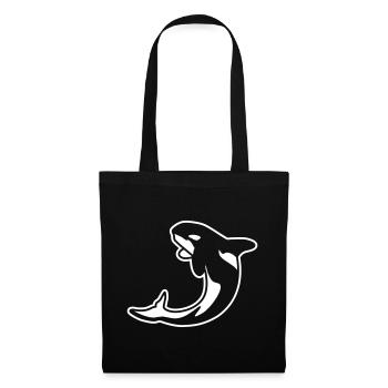 Orka – Ozean Tier Rettet Walfisch Design - Stoffbeutel - Schwarz - Vorne