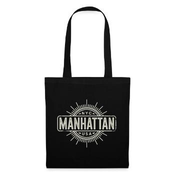 Manhattan - New York Souvenir Design - Tote Bag - black - Front