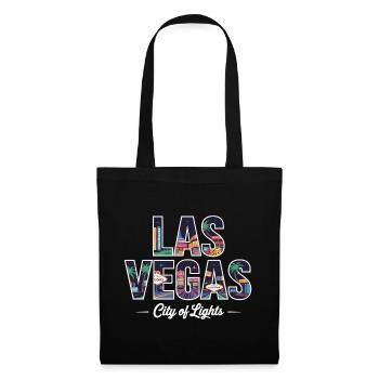 Las Vegas City of Lights – Retro Casino - Stoffbeutel - Schwarz - Vorne