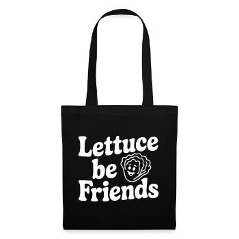 Lettuce Be Friends - Tote Bag - black - Front