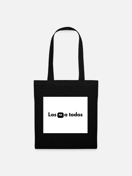 NA in black box between letters - Tote Bag - black