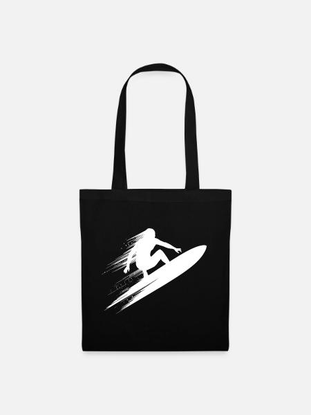 Surf dynamique Illustration Surf Surf - Sac en tissu - noir