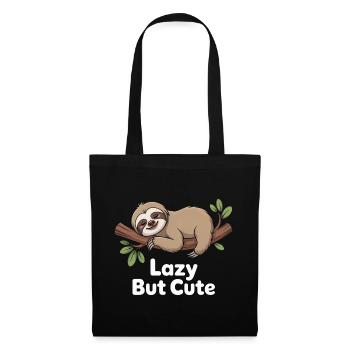 Paresseux mais mignon – Paresseux de Kawaii - Sac en tissu - noir - Devant