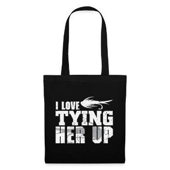 Angler Gift Funny Fishing Fisherman Fishing - Tote Bag - black - Front