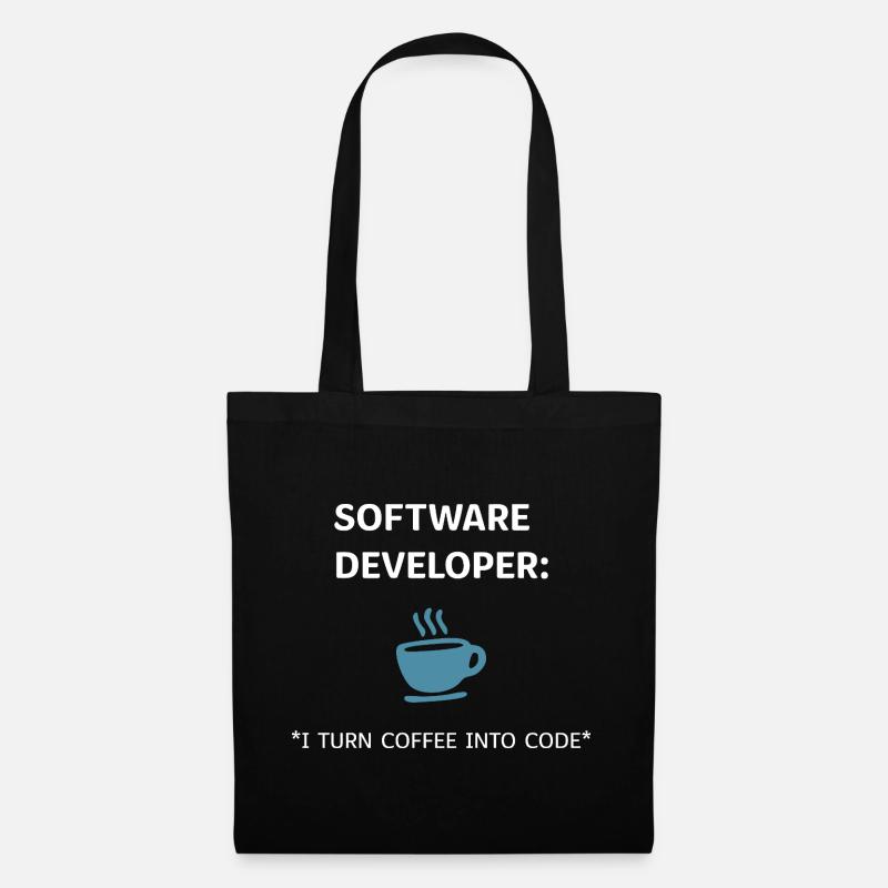 Software Developer - Coffee Edition - Stoffbeutel - Schwarz