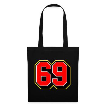 Bold 69 Sports Jersey Number - Tote Bag - black - Front