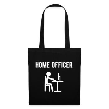 Home officer - Stoffbeutel - Schwarz - Vorne