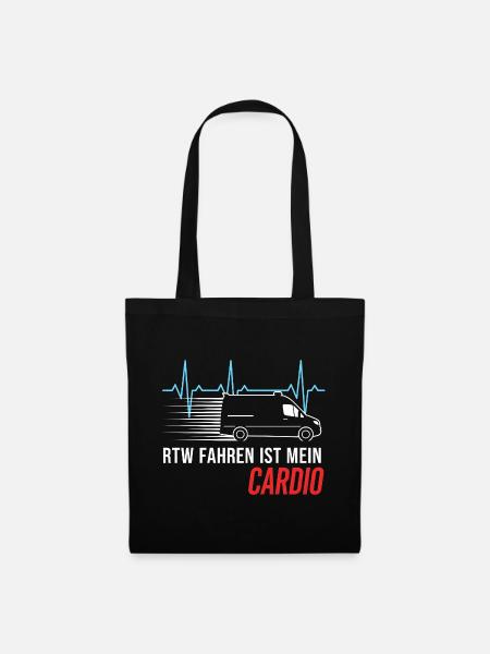 RTW Ambulanz Rettungswagen Rettungsdienst Sanität - Stoffbeutel - Schwarz
