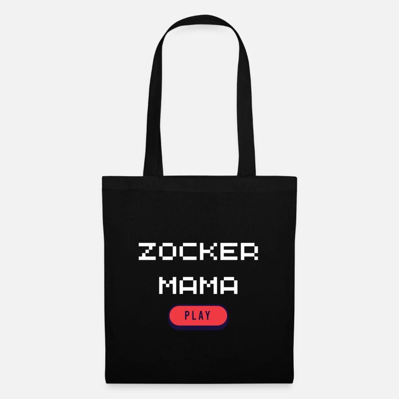 Maman joueuse - Sac en tissu - noir