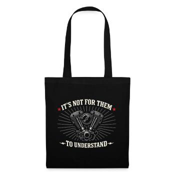 Why we ride motorcycles, - Tote Bag - black - Front