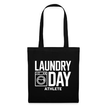 Humour Wäsche de l’athlète du jour de la blanchisserie - Sac en tissu - noir - Devant
