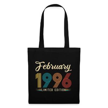 30th Anniversary February 1996 30 Years Vintage Retro - Tote Bag - black - Front