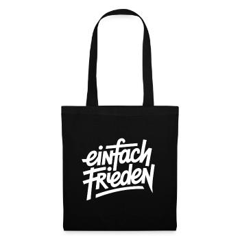 Simplement la paix - Sac en tissu - noir - Devant