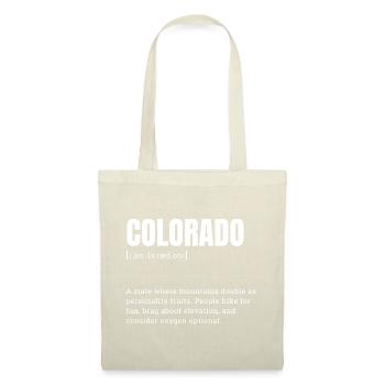 Colorado Mountain Adventure Typo - Tote Bag - nature - Front