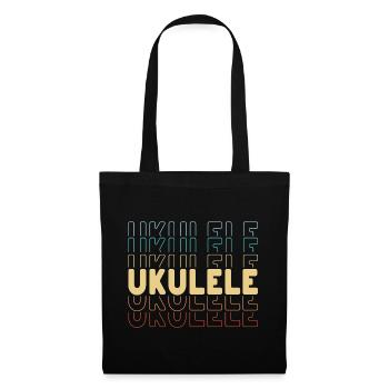 Ukulele typography - Tote Bag - black - Front
